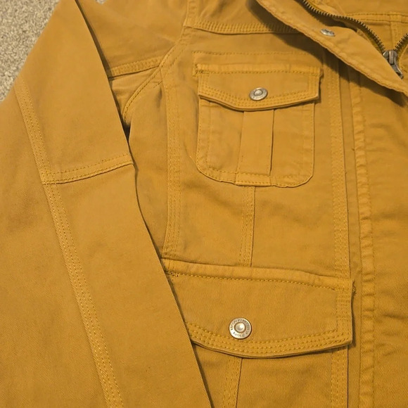 Kensie Dark Tan Military Style Jacket Womens Size Small - Picture 3 of 4